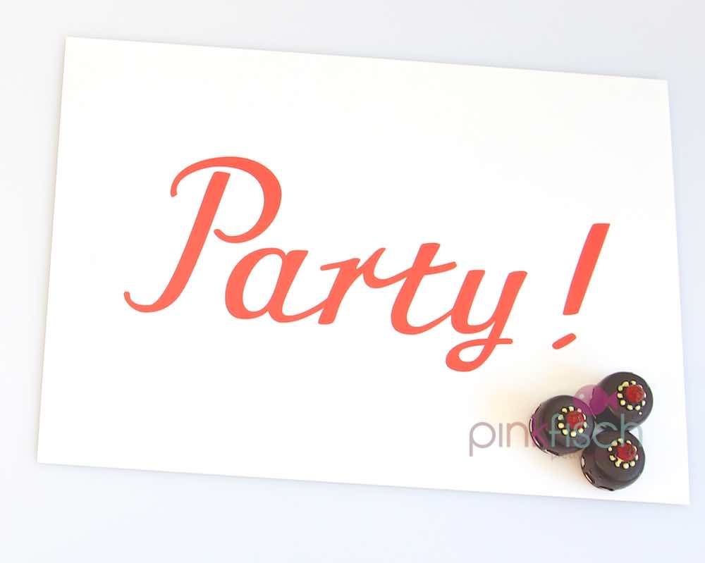 Postkarte Party, 1 Stk