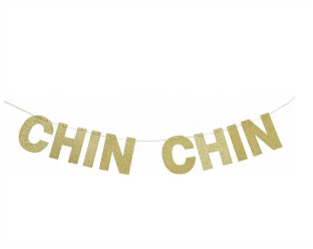 Girlande CHIN CHIN gold, Glitzer