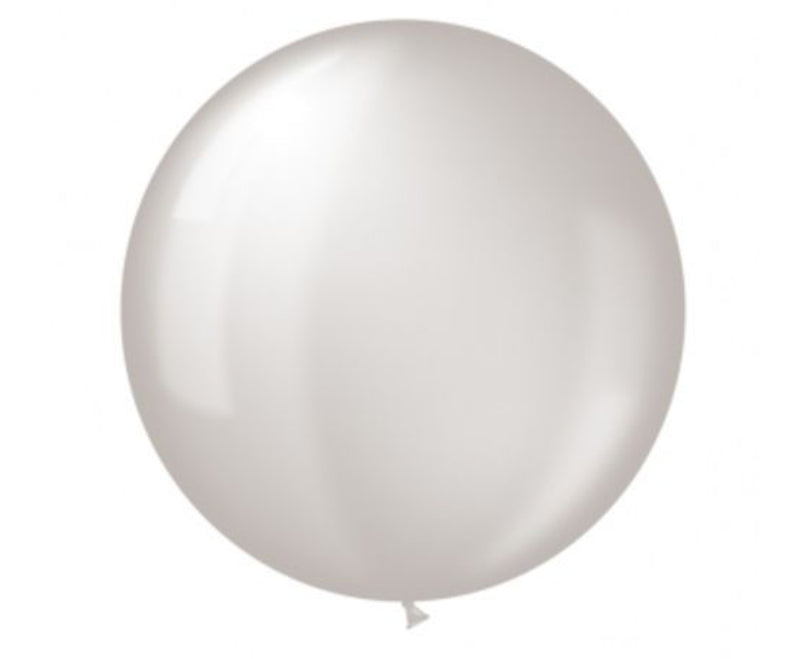 Riesenballon weiss mit Perleneffekt 80cm