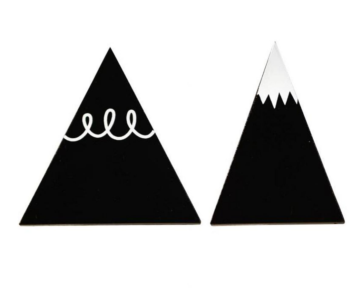 Garderobe-Haken Berge, schwarz, 2 Stück