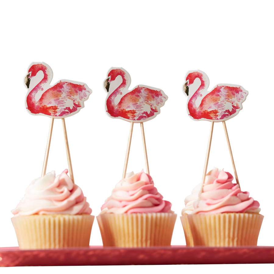 Cupcake Topper Flamingo