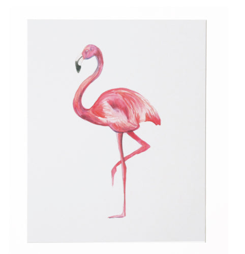 Kunstdruck, A4, Pink Flamingo