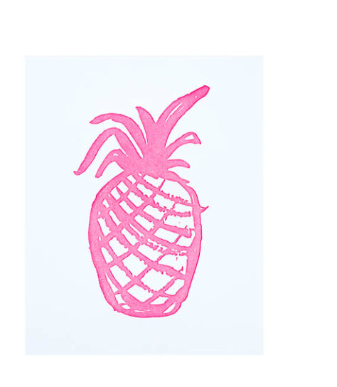 Kunstdruck, A4, Ananas, pink