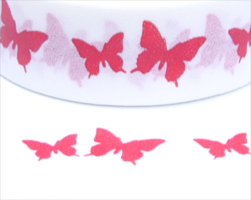 Masking Tape, pinke Schmetterlinge