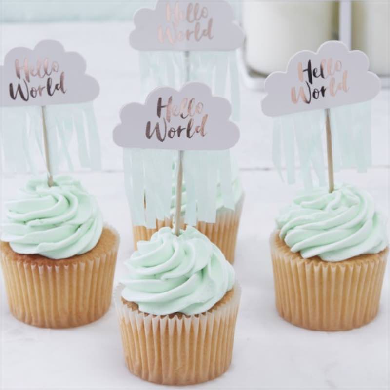 Cupcake Topper, Hello World