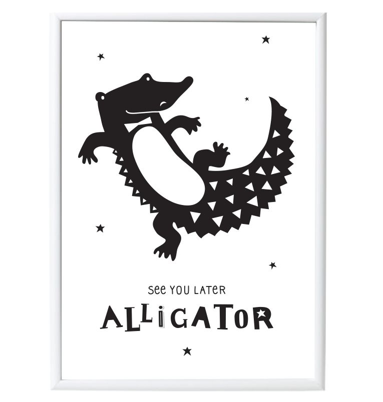 Poster Alligator, 50x70cm