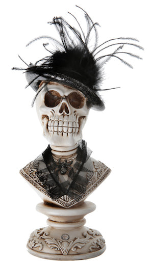 Totenkopf-Figur Halloween, 1 Stk