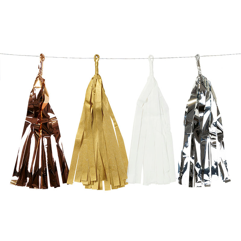 Tassel Girlande, Metallic Gold Kupfer