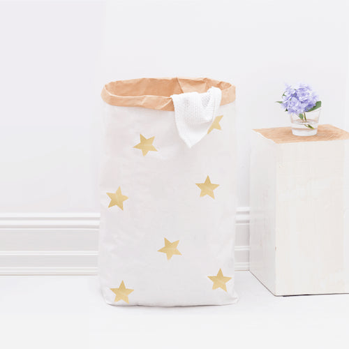 Paperbag goldene Sterne, DIY