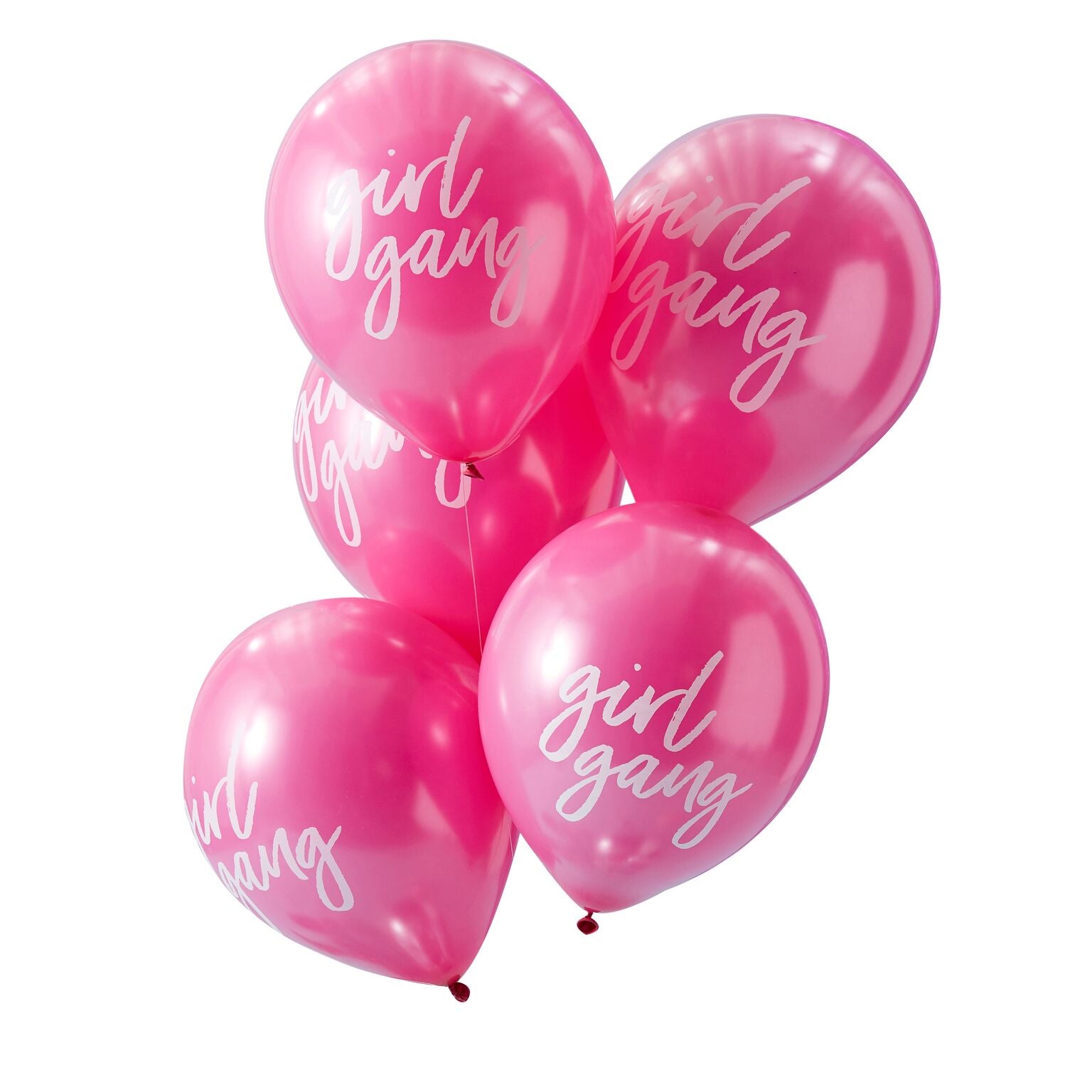 Ballon Girl Gang, pink silber, 10 Stk.