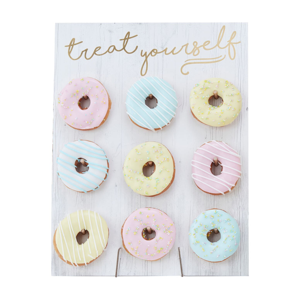 Donut Wall - pastell weiss - 1 Tafeln - 9 Donuts