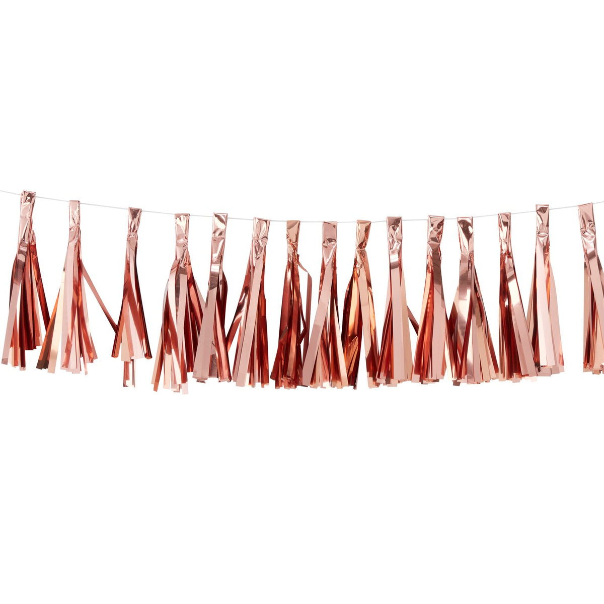 Tassel Girlande, RoseGold, 15 Tassels, 2 m