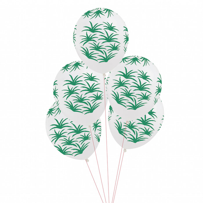 Ballon-Set, Tropische Blätter Palmen