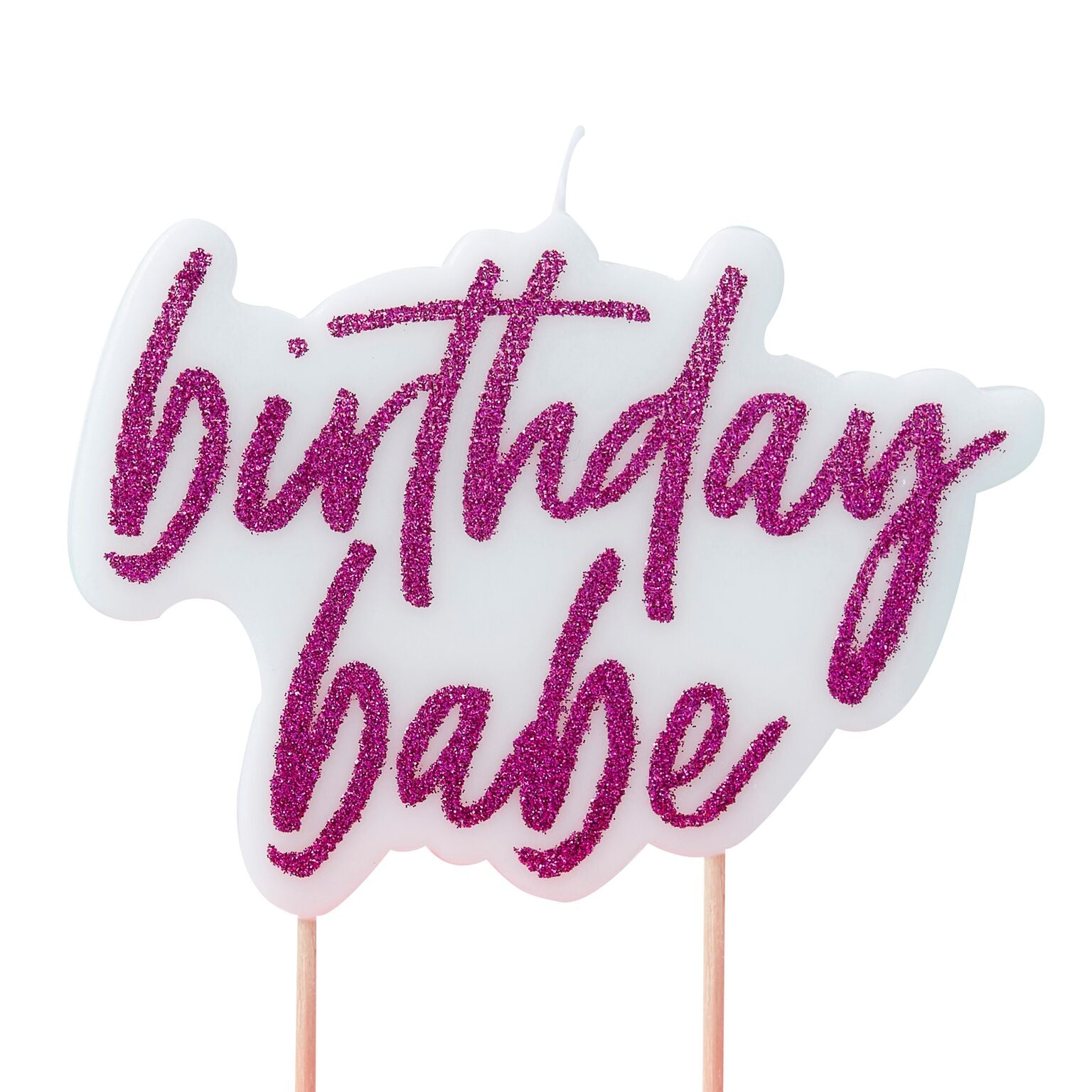 Geburtstagskerze Birthday Babe, Pink