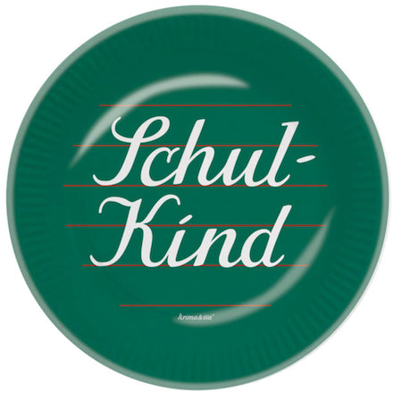 Teller Schulkind, grün