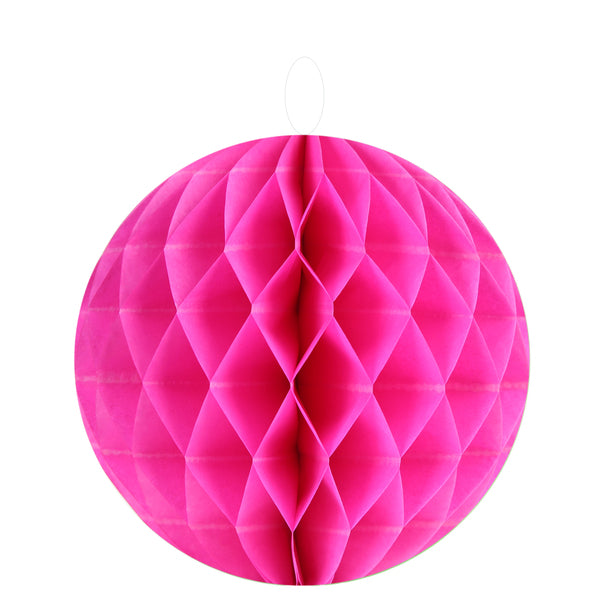 Papier Wabenball, pink, 2 Stück, 10 cm