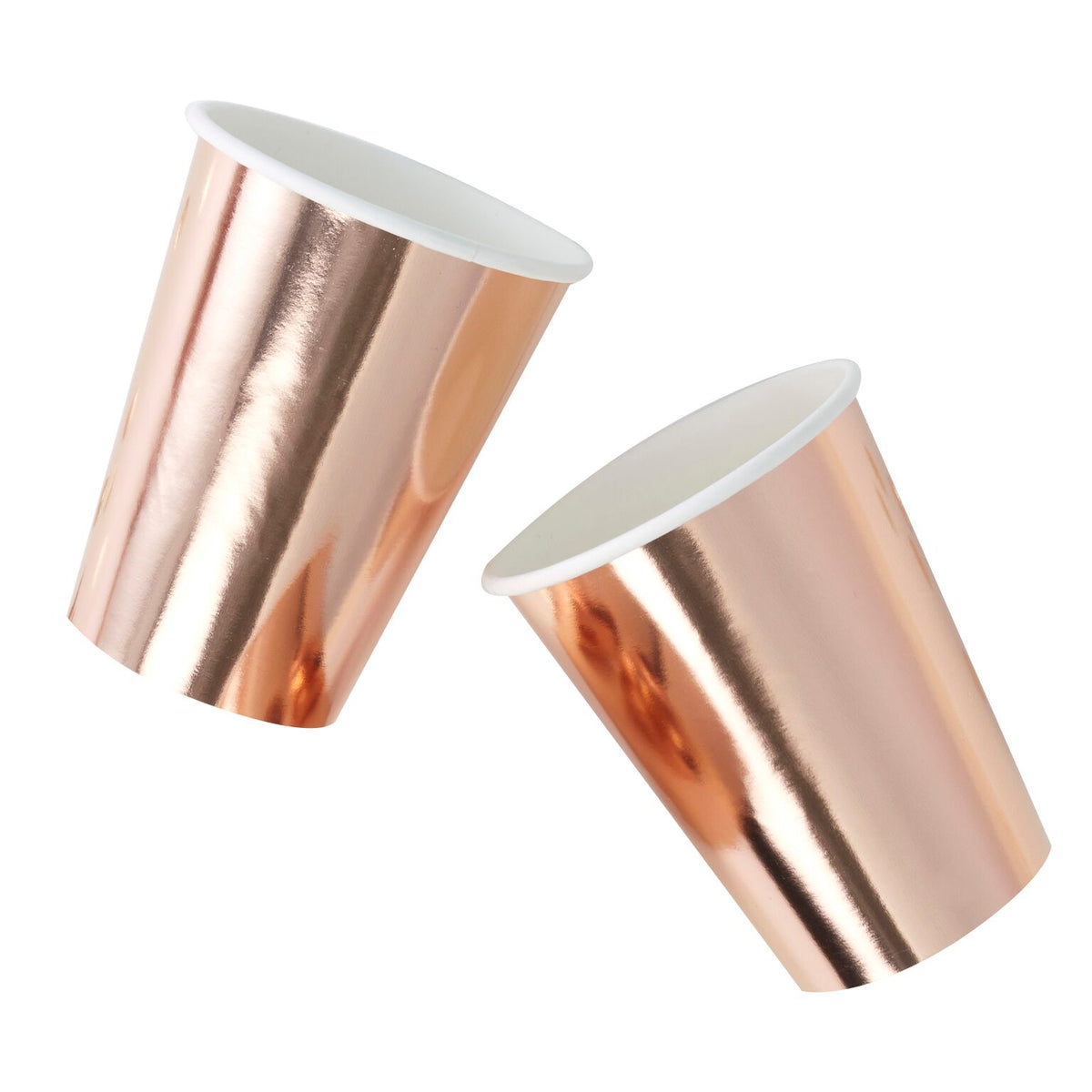 Becher Rosegold, uni, glänzend, 8 Stk