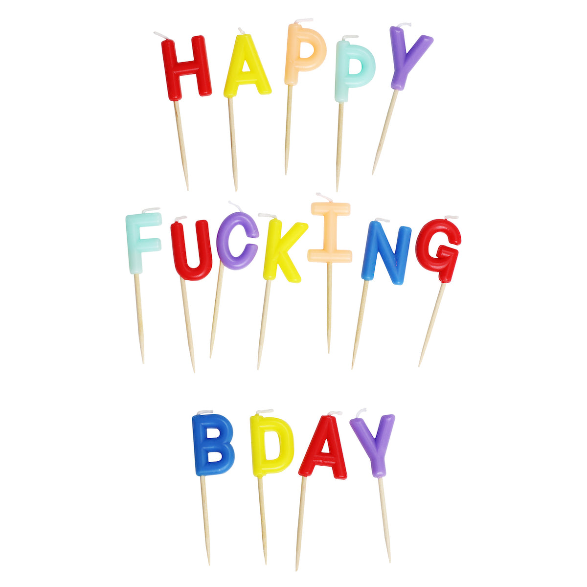Geburtstagskerzen, Happy Fucking BDay