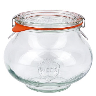 Weckglas mit Glasdeckel, Schmuckglas, 1000ml, 2 Stück