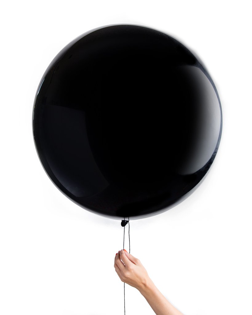 Riesenballon Schwarz, 90cm