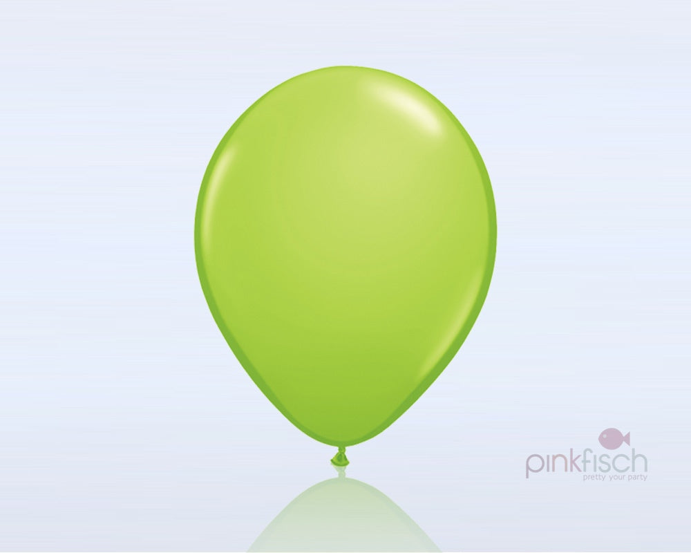 Ballon Perleneffekt Lime Grün, 10 Stück