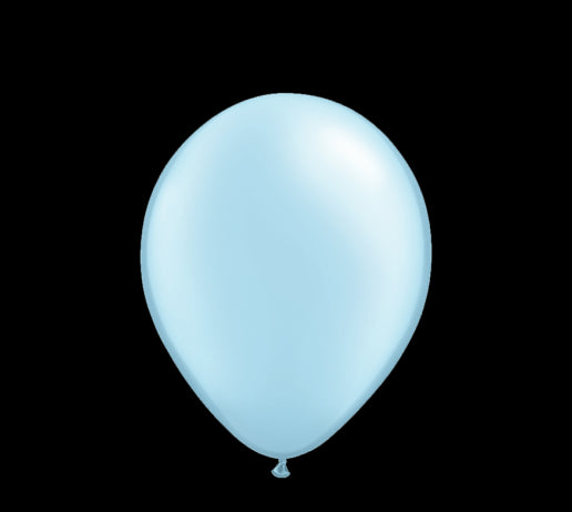 Ballon-Set hellblau mit Perleffekt 10 Stk.