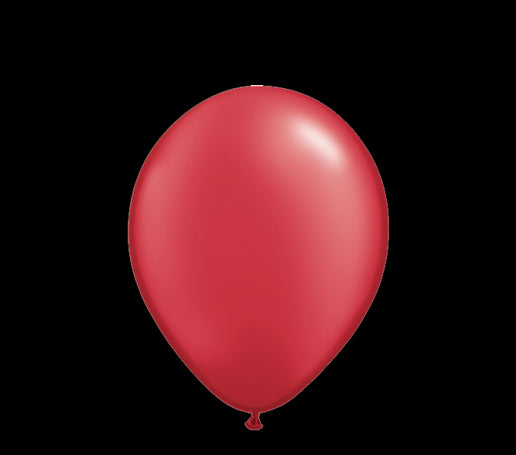 Ballon-Set rot mit Perleffekt, 10 Stk
