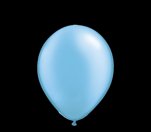 Ballon-Set blau mit Perleffekt, 10 Stück