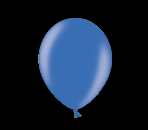 Ballon-Set königsblau mit Perleffekt, 10 Stk