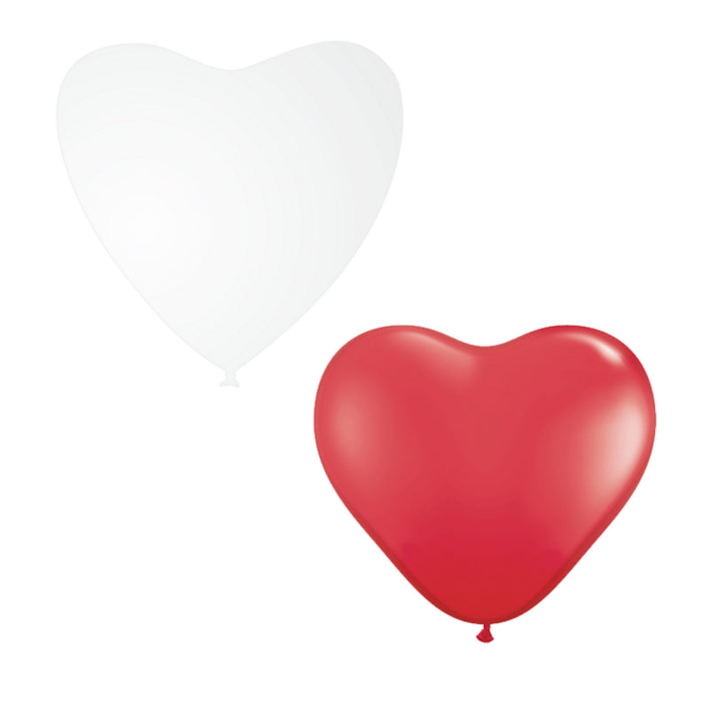 Ballon-Set Herz, Farbauswahl, 40 cm