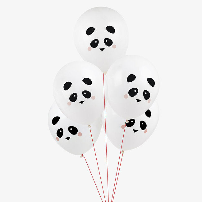 Ballon-Set, Mini Panda, 5 Stk