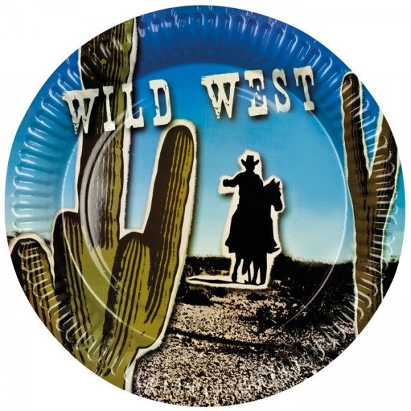 Teller Wilder Westen, 8 Stk