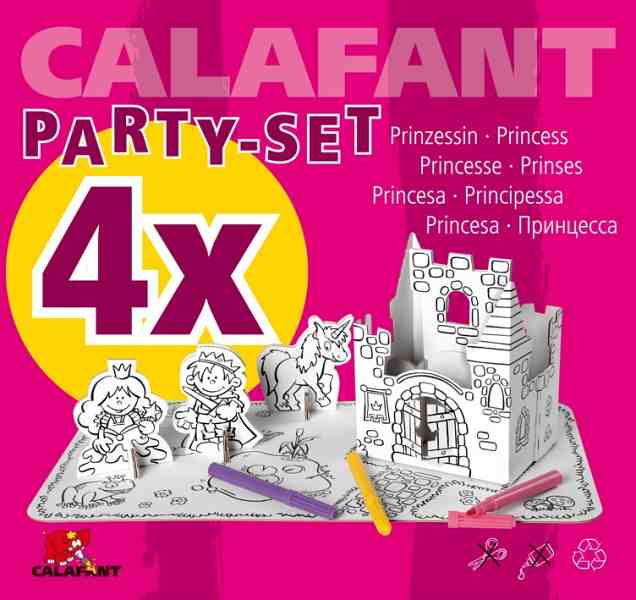 Bastelset Prinzessin, 4-er Set inkl. Stifte