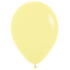 Ballon Pastell Gelb, 33cm, 10 Stück