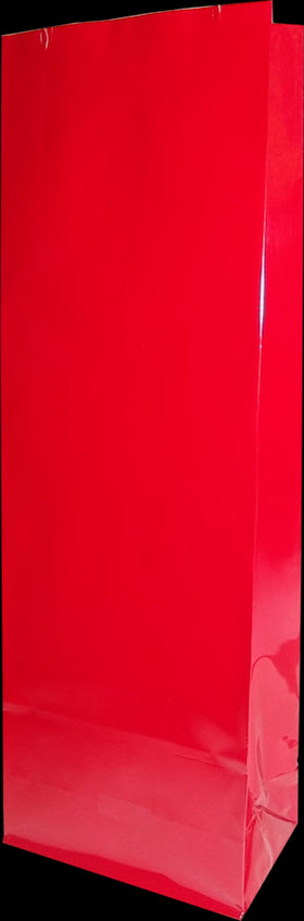 BlockBodenBeutel OPP, rot, 80 x 50 x 250 mm, 25 Stk