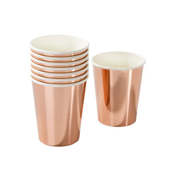 Becher Rosegold, 8 Stk