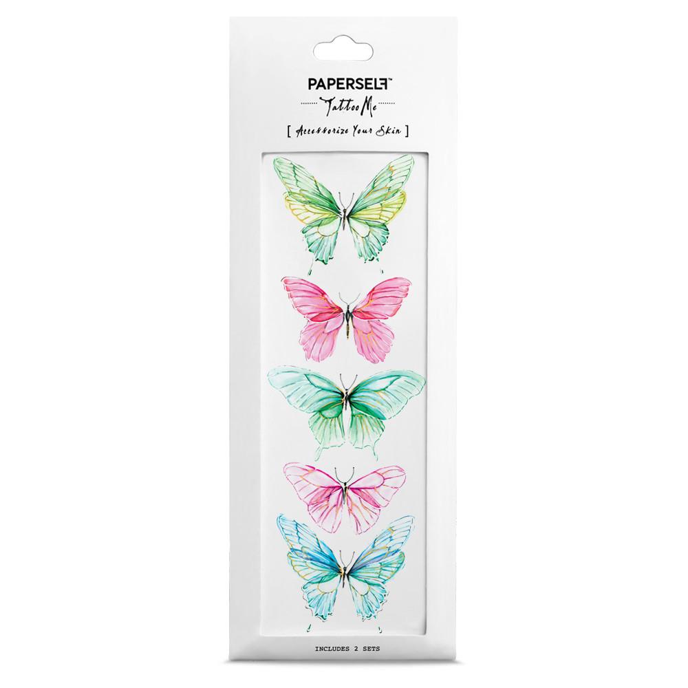 Tattoo Butterfly Wings, 2 Blätter