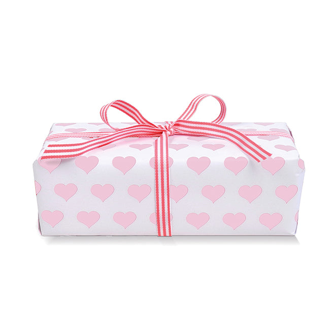 Geschenkpapier Herzen rosa, 49 x 67 cm, 2 Bögen