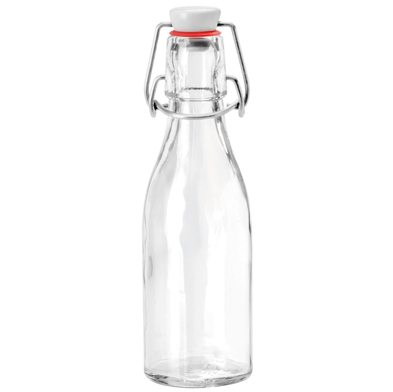 Bügelflasche, Taschenflasche mit Porzellanbügelverschluss, 1 Stk