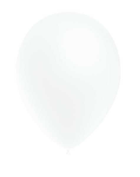 Ballon Pastell Weiss, 100 Stück