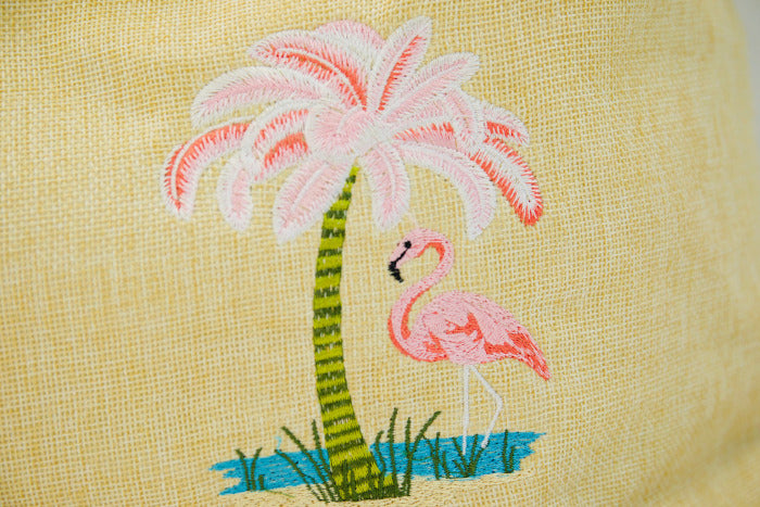 Strandtasche, Flamingo Natur