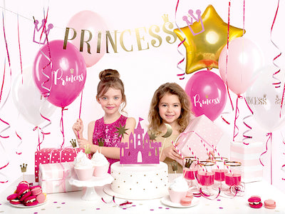 Torten Topper Prinzessinnenschloss Pink, 4-teilig