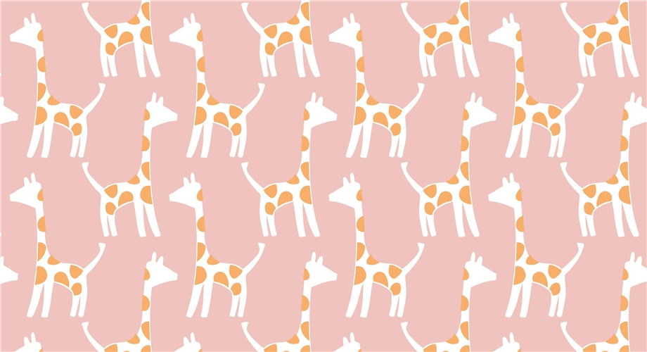 Papiertüte Giraffe rosa, 25 Stk, 2 Grössen