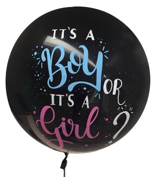 Ballon Gender Reveal, Konfetti, 90cm