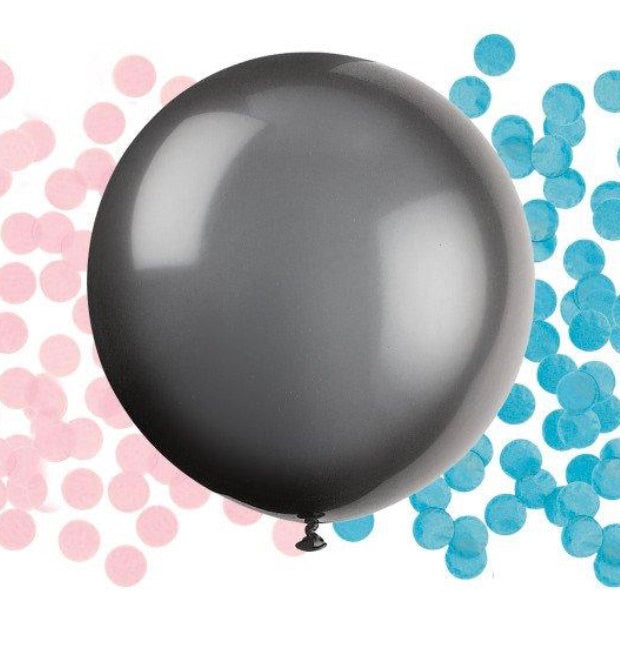 Ballon Gender Reveal, Konfetti, 90cm