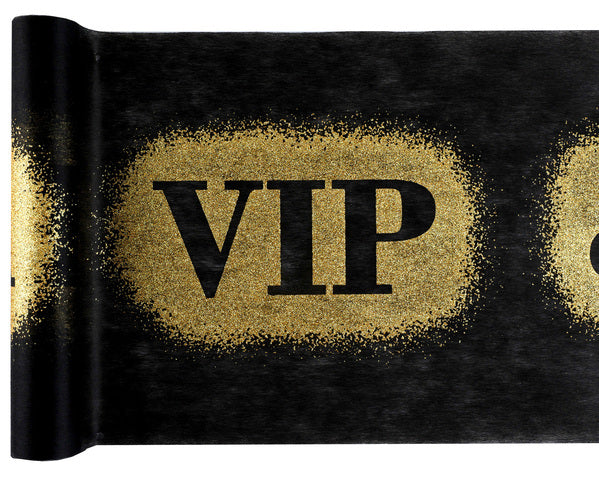 Tischläufer VIP, schwarz-gold