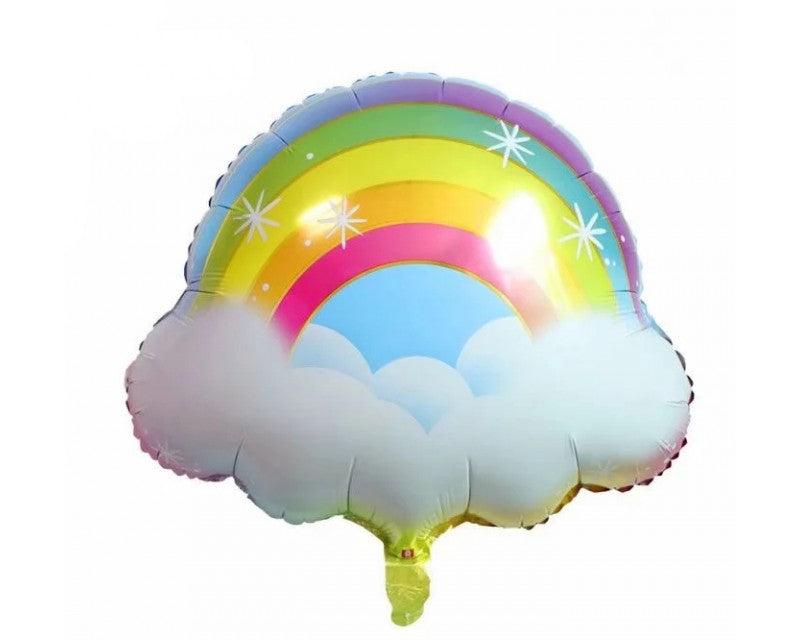 Folienballon Regenbogen über den Wolken, 57 x 48 cm