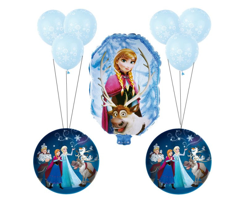 Folienballon, Frozen Anna Set, 45 cm, 3 Stk