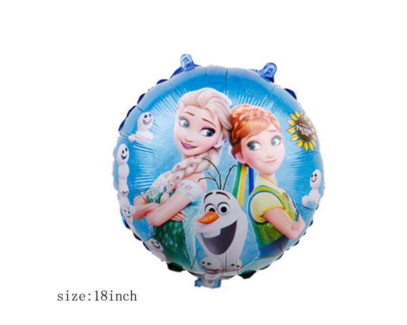 Folienballon, Frozen Elsa und Anna Set, 45 cm, 3 Stk