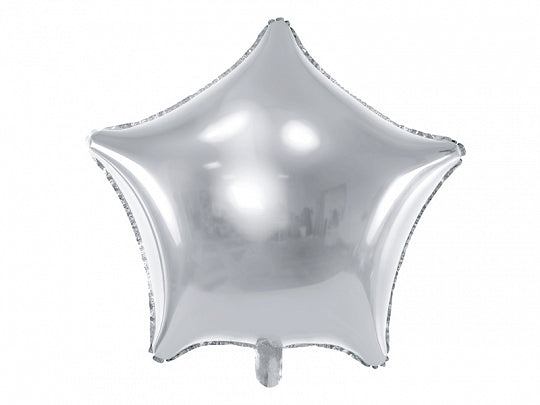 Folienballon Stern, silber, 70  cm